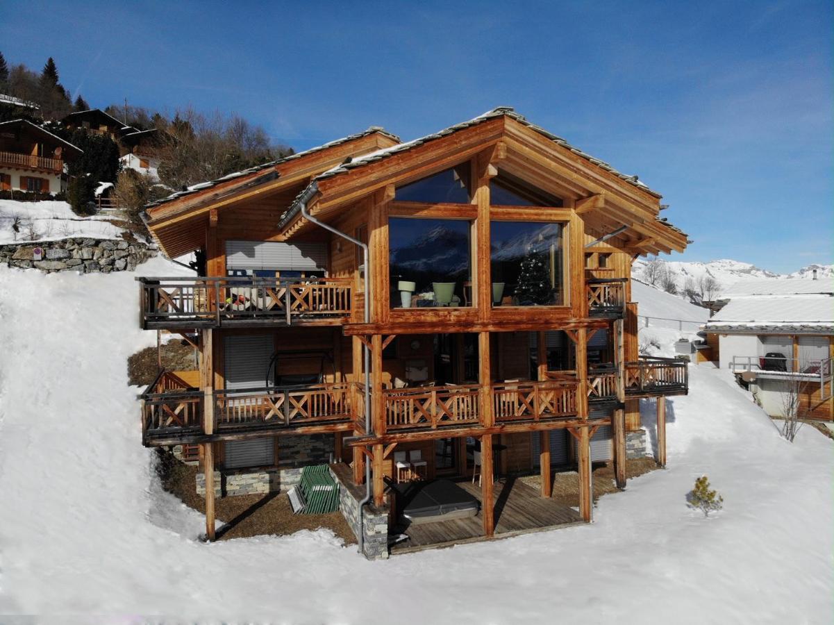 Etoiles des Neiges LUXE&JACUZZI chalet 12 pers by Alpvision Résidences Hérémence Exterior foto